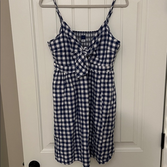 Old Navy Dresses & Skirts - Old Navy Blue and White Gingham Dress Mini Dress Size L NWOT